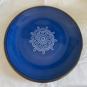 Medallion Blue Dinner Plate Home Essentials